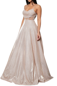 Structured Shimmery Gown