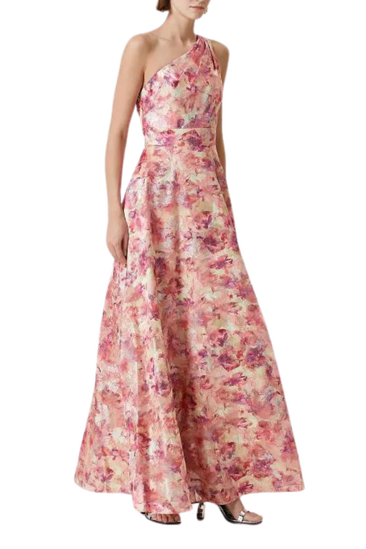 Printed Jacquard Ballgown