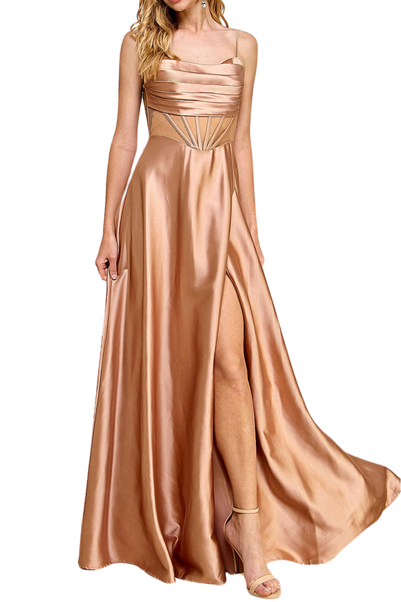 Satin Structured Gown