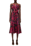 Floral Jacquard Midi Dress