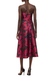 Floral Jacquard Midi Dress