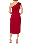 Crepe Wrap Midi Dress