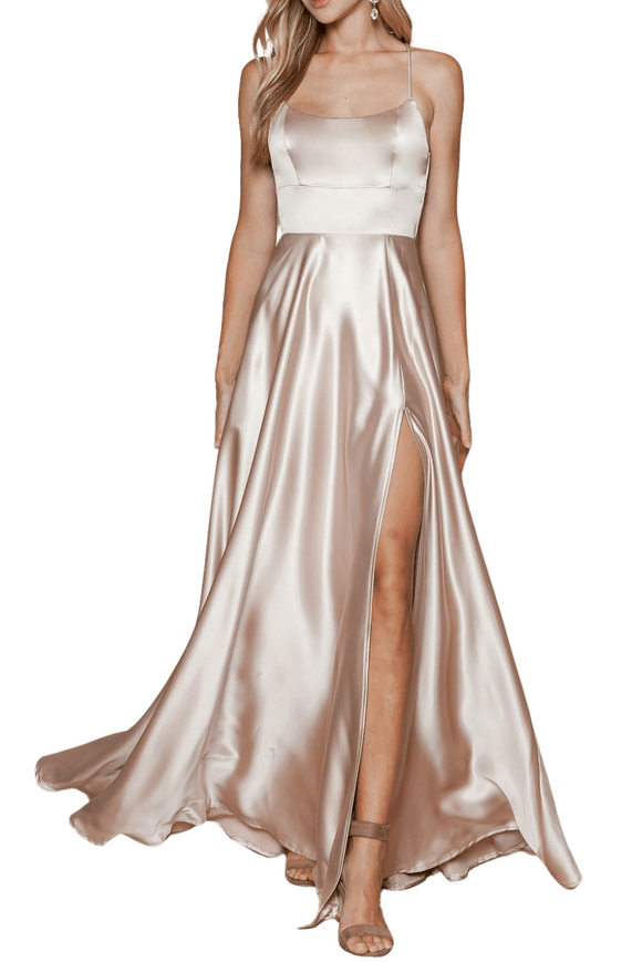 Satin Long Gown