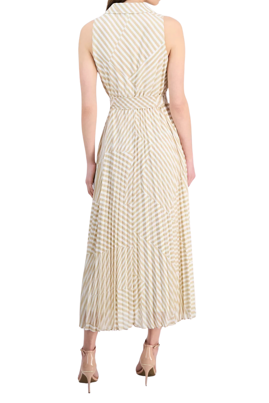 Printed Pleated Dress
