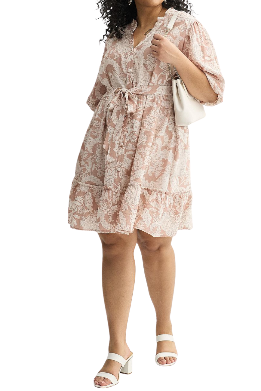 Puff Sleeve Mini Dress