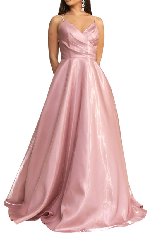 Strapless Taffeta Gown