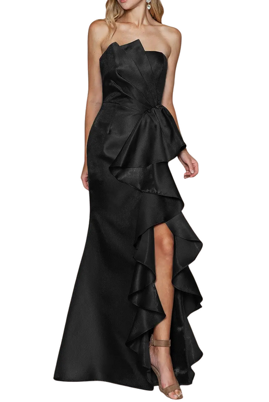Waterfall Ruffle Gown