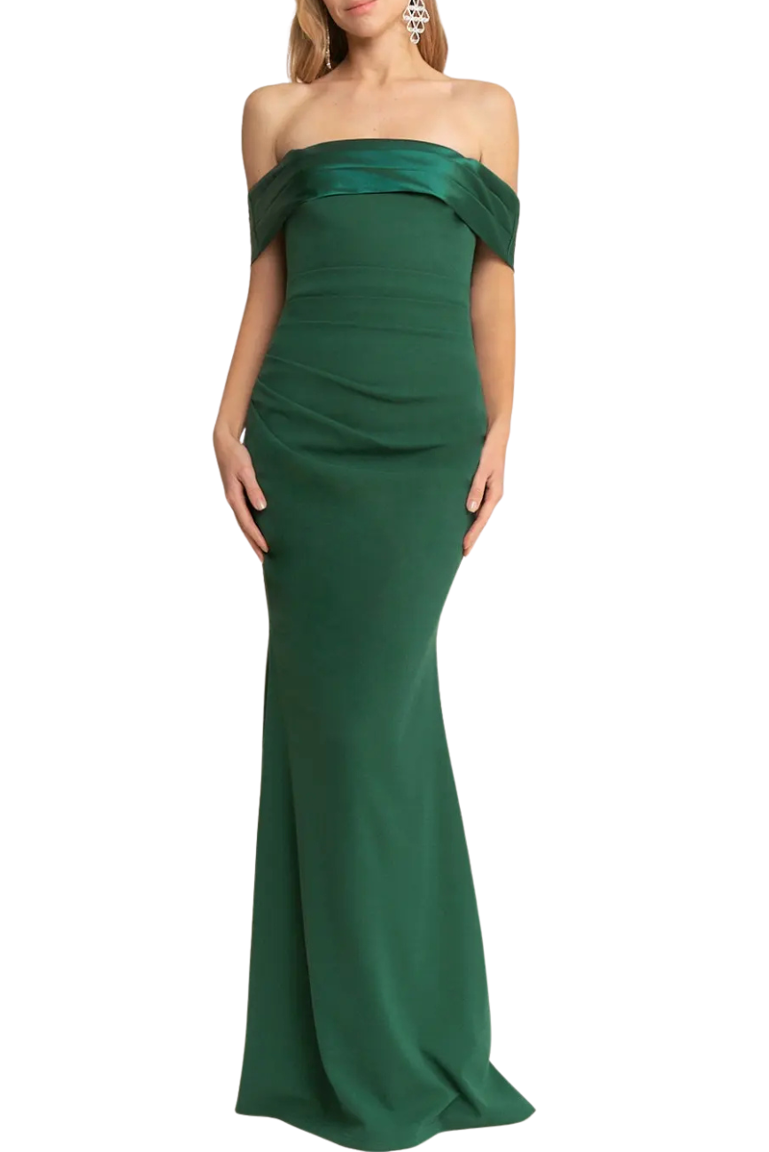 Crepe Bow Gown