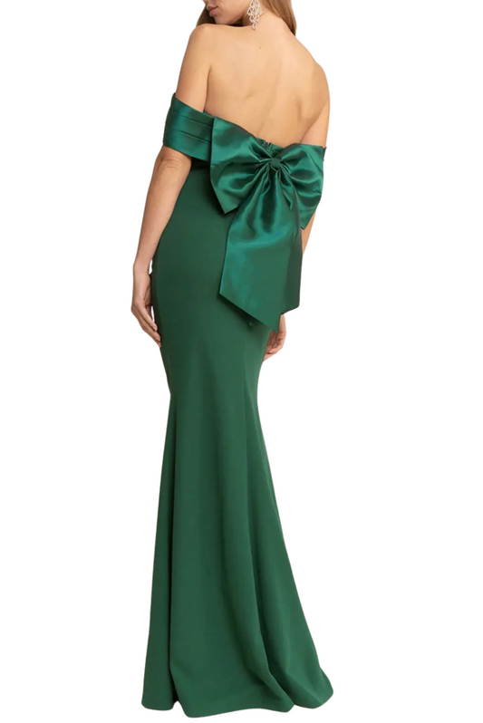 Crepe Bow Gown