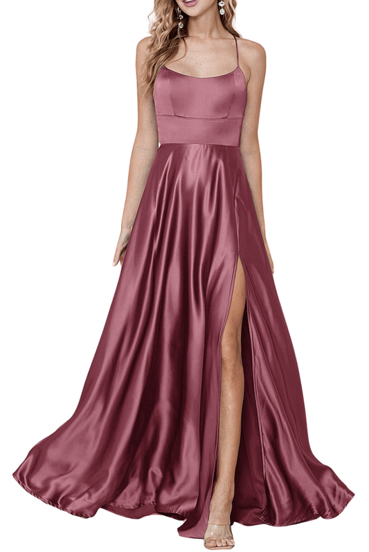 Satin Long Gown