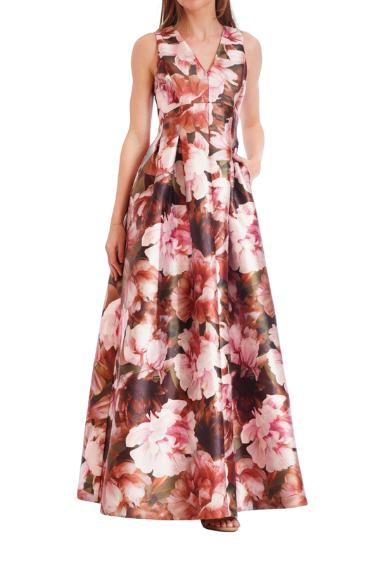 Floral Sleeveless Gown