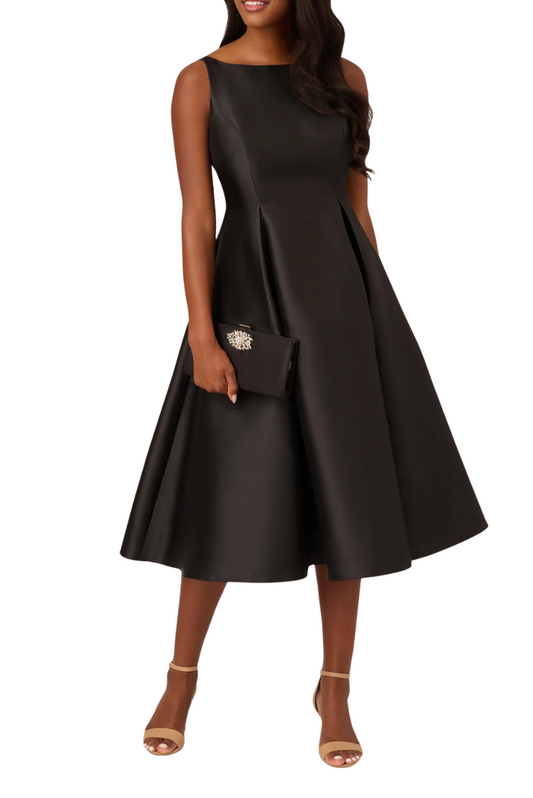 Boat Neck Sleeveless Dress