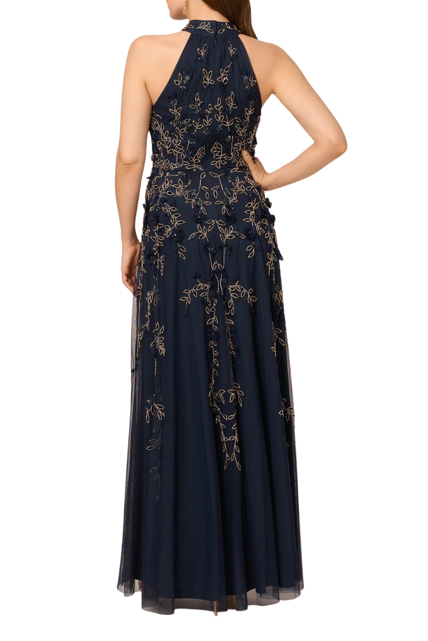 Petal Halter Gown