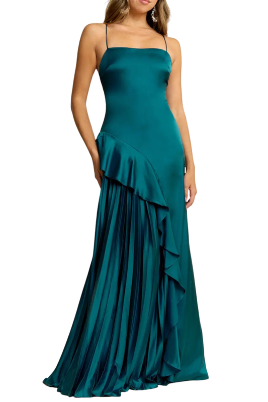 Pleated Detail Gown