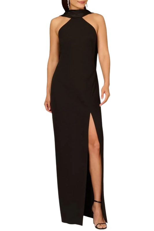 Crepe Long Gown