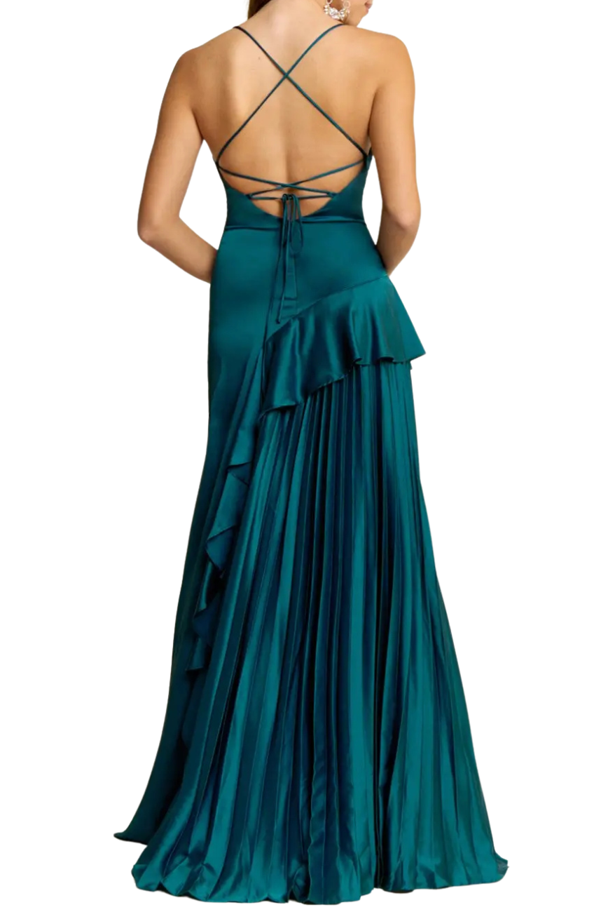 Pleated Detail Gown