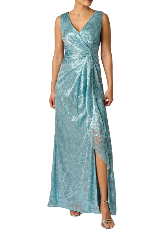 Draped Crinkle Gown