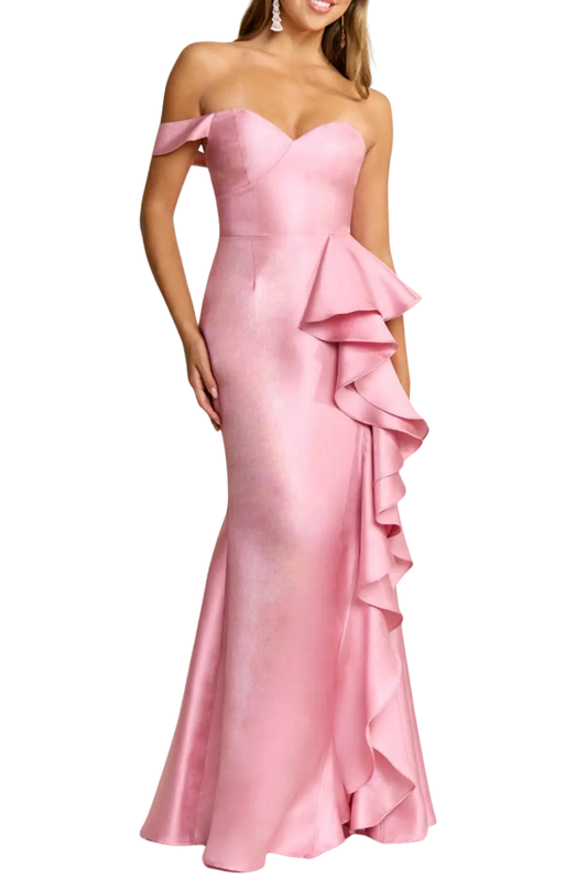 Cascade Ruffle Gown
