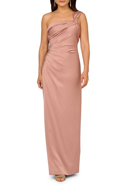 Crepe Satin Gown