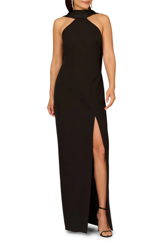 Crepe Long Gown