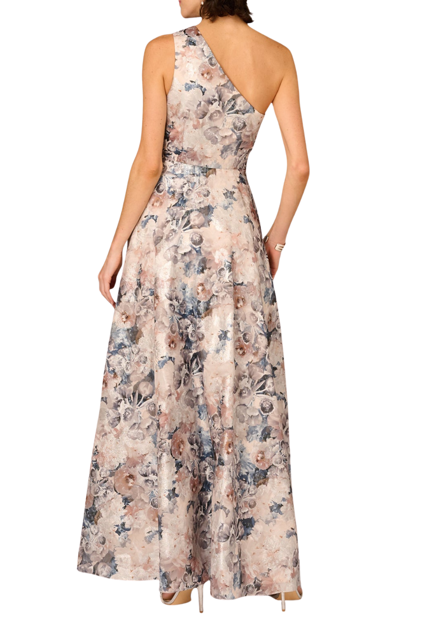 Printed Jacquard Ballgown