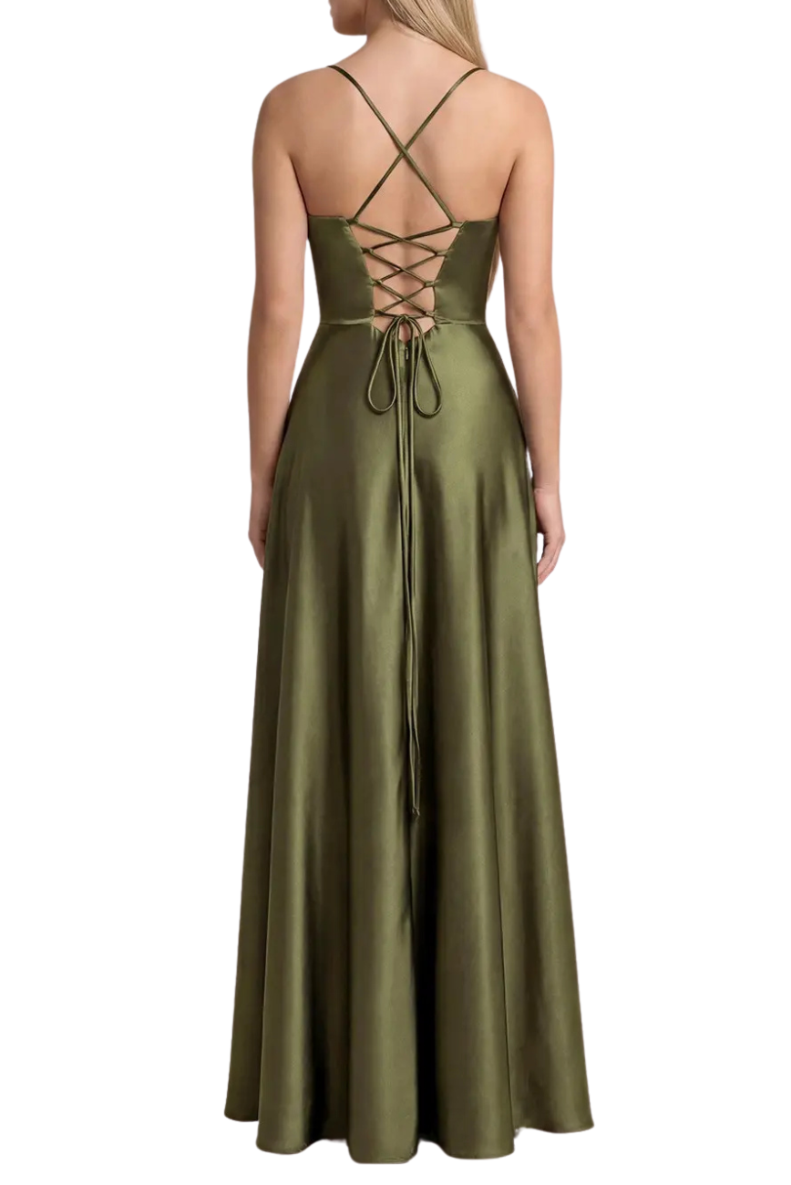 Strappy Spag Strap Gown