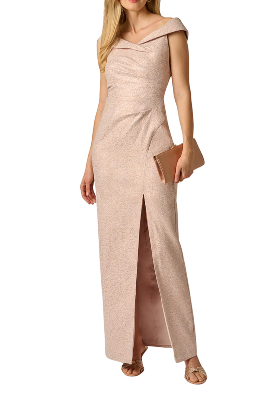 Draped Off Shoulder Gown