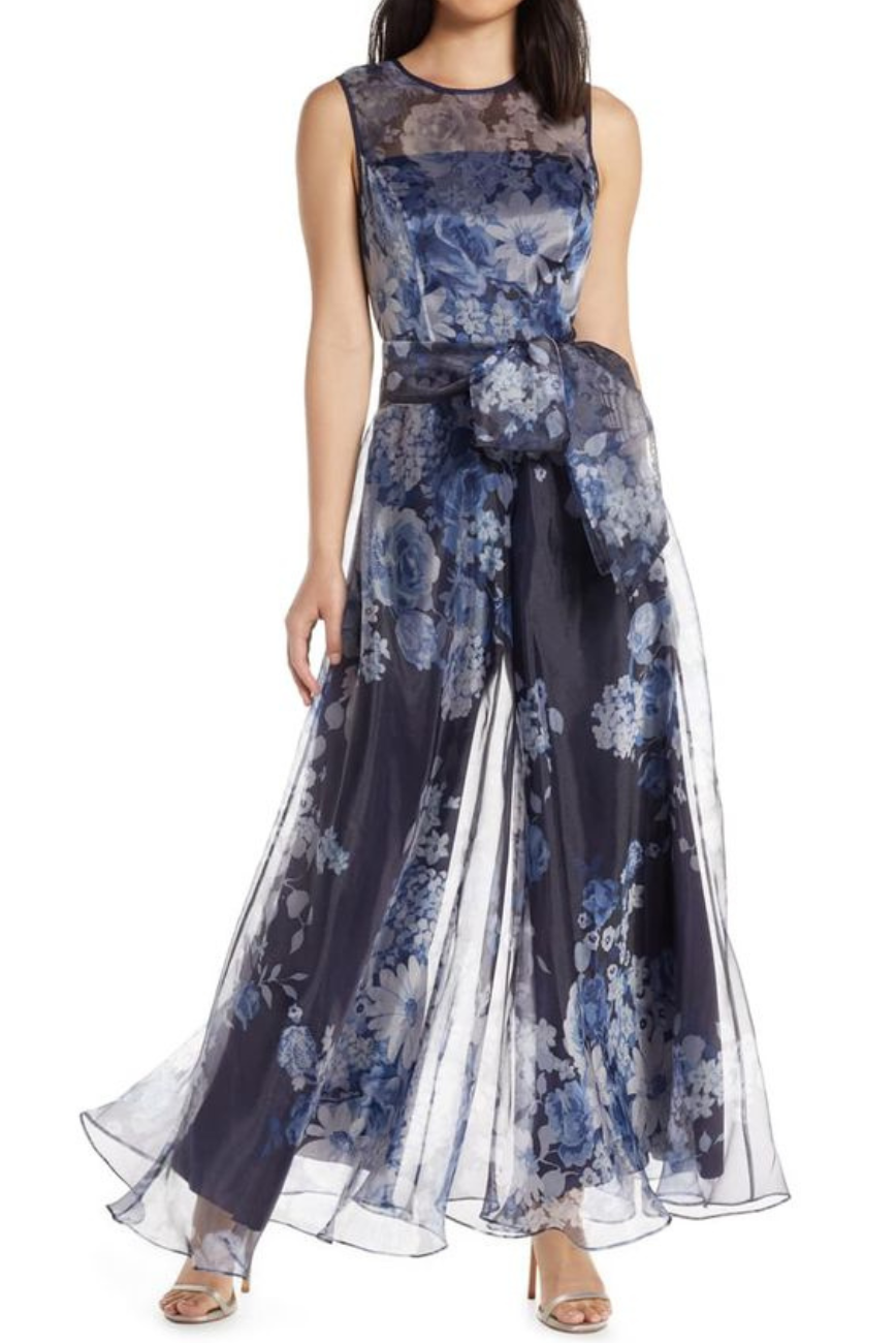 Floral Organza Jumpsuit