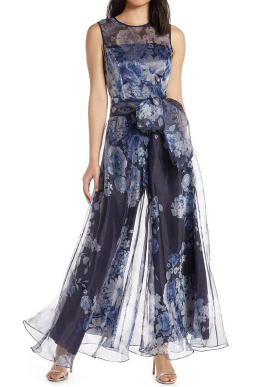 Floral Organza Jumpsuit