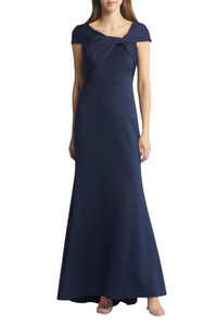 Wrap Neckline Gown