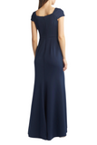 Wrap Neckline Gown