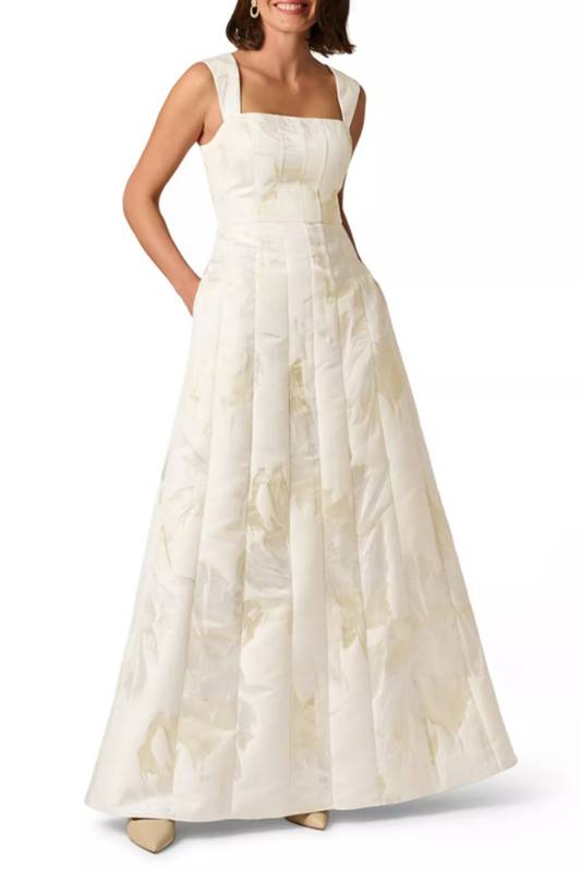 Metallic Jacquard Gown