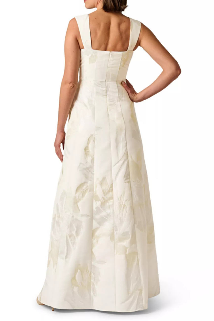 Metallic Jacquard Gown