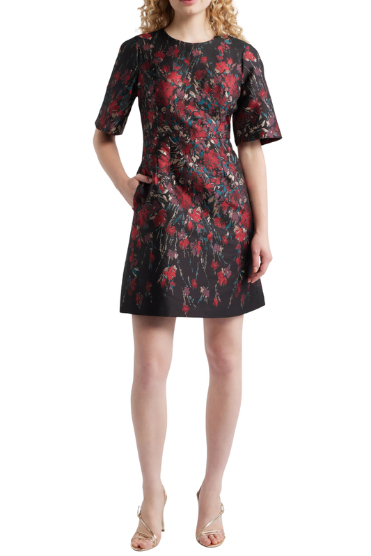 Fit and Flare Printed Dress