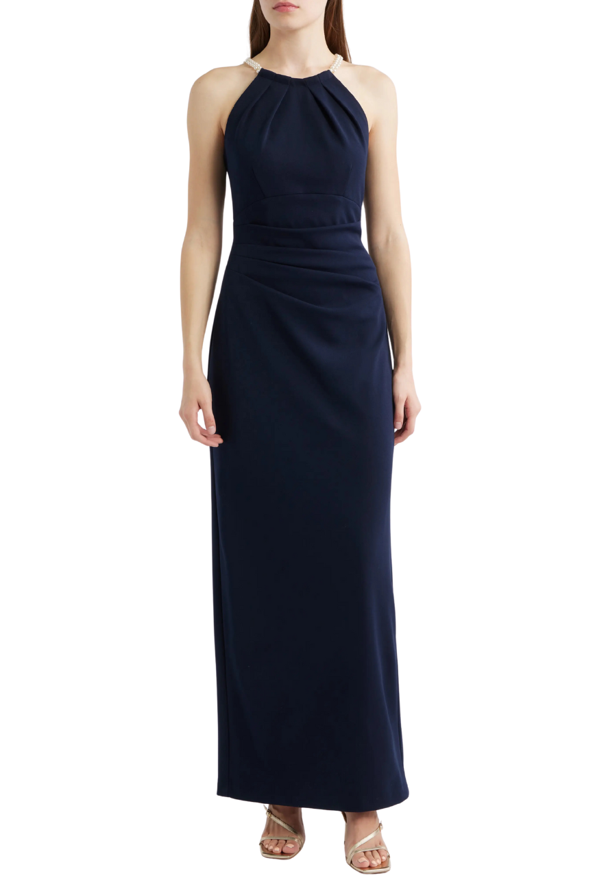 Pearl Halter Gown