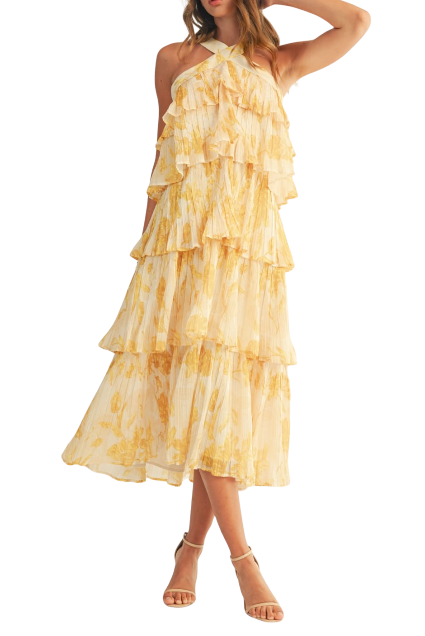 Chiffon Halter Maxi