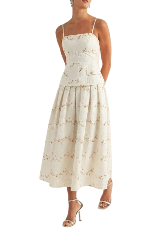Smocked Midi Dress