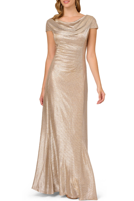 Metallic Knit Gown