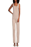 Beaded Neckline Jacket Pants Set