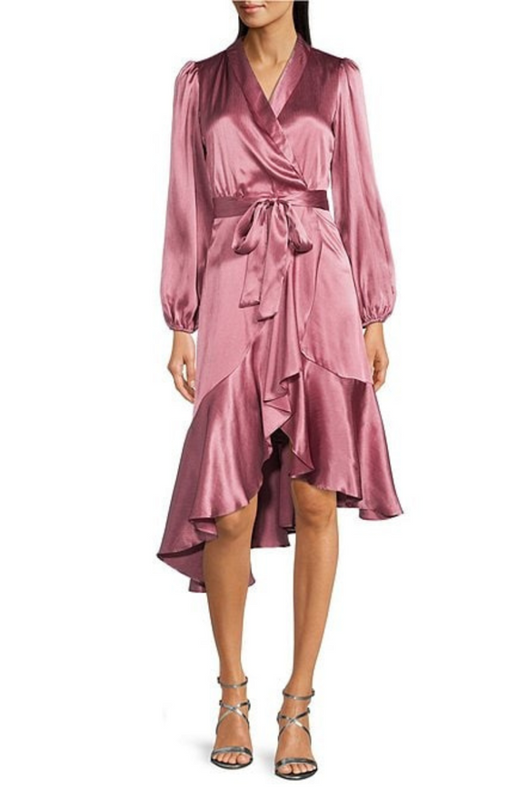 Striped Satin Dress