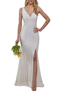 V-Neckline Gown