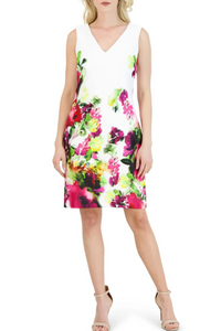 Floral Print Scuba Dress