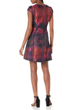 Jacquard Fit and Flare Dress