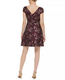 Jacquard Fit and Flare Dress