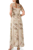 Floral Embroidered Gown