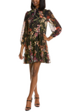 Floral Mock Neck Dress