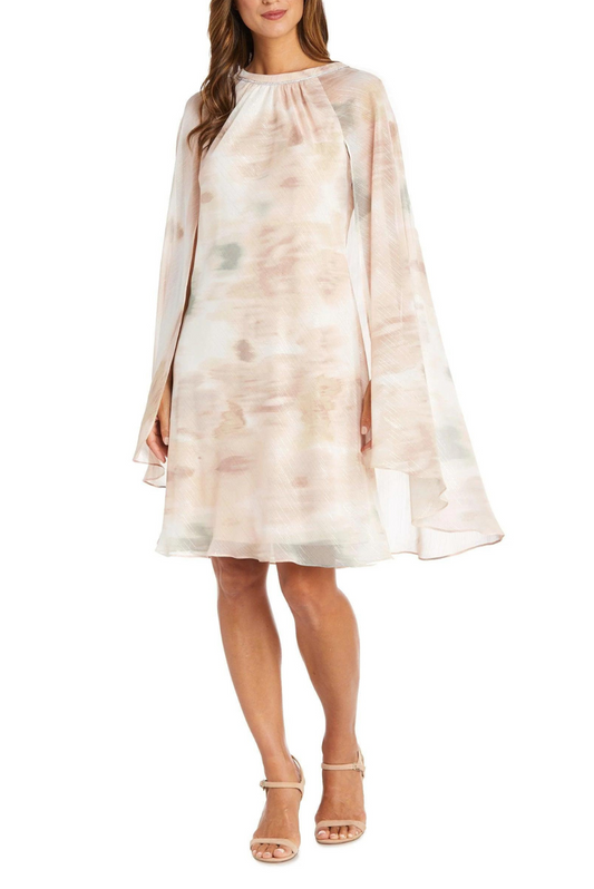 Chiffon Cape Dress