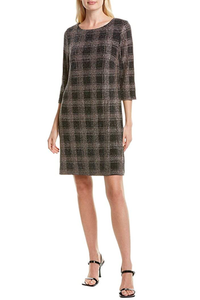 Metallic Shift Dress