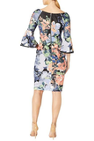 Bell Sleeves Floral  Dress
