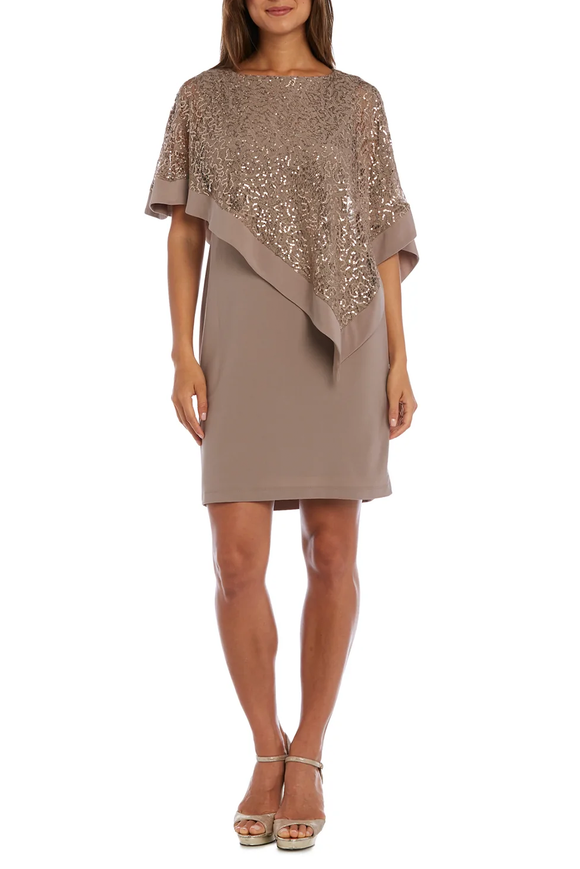 Sequined Overlay Dress